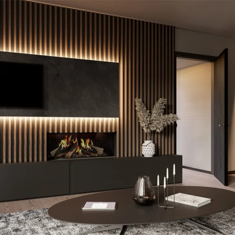 Ontdek de DRU Virtuo 100 Evolve elektrische haard. Modern design, energiezuinig en krachtige verwarming voor je woonkamer.