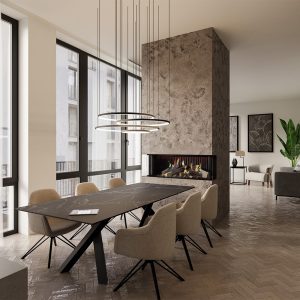 Ontdek de DRU Virtuo 100/3 Evolve elektrische haard. Modern design, energiezuinig en perfecte verwarming voor je woonkamer.