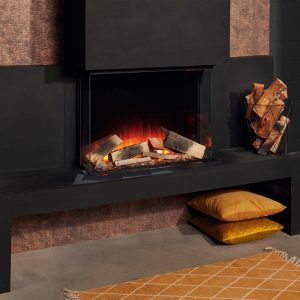 Ontdek de Element4 Elite 80 H E elektrische haard. Modern design, energiezuinig en krachtige verwarming voor een luxe woonkamer.