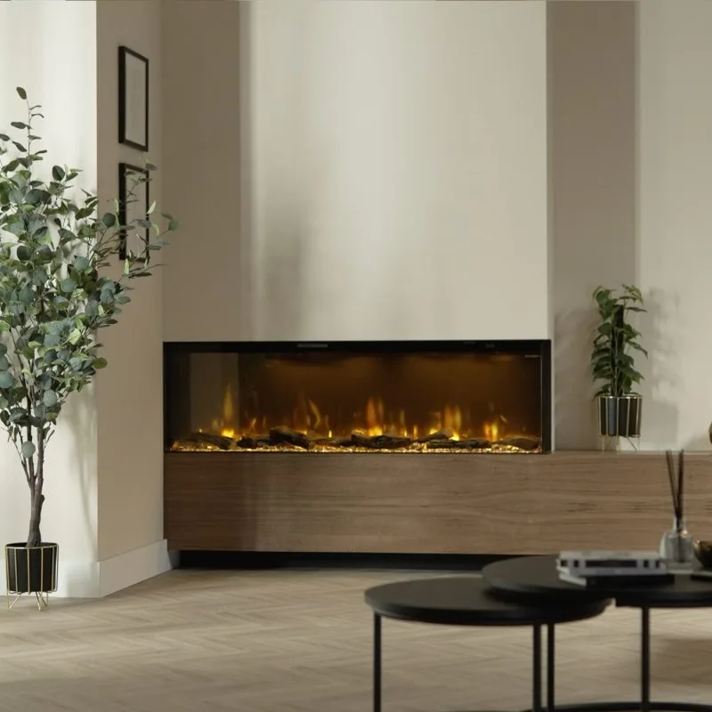 Ontdek de Dimplex Ignite Bold 50 elektrische inbouwhaard met realistisch Optiflame-effect, energie-efficiënte verwarming en flexibele inbouwopties