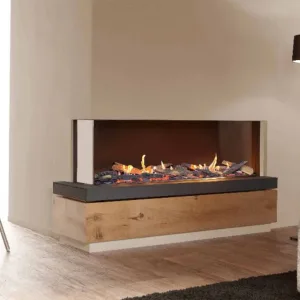 De Element4 Summum 140 Hoek Bio ethanol haard biedt een moderne uitstraling, energiezuinige verwarming en een sfeervol vlammenbeeld. Perfect voor hoekruimtes.